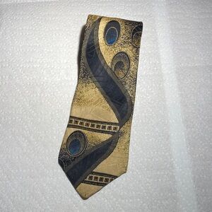 Stylish Gold and Black Men's Tie